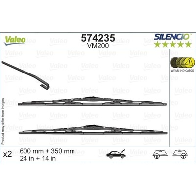 Valeo Silencio CONVENTIONAL Set 600+350 mm VA 574235