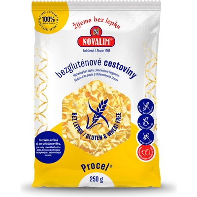 Novalim Procel Bezlepkové cestoviny fliačky veľké 250 g