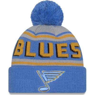 New Era St. Louis Blues zimná čiapka NHL Pom Wordmark