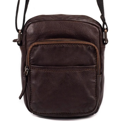 Segali Pánska kožená crossbody taška VANDER hnedá