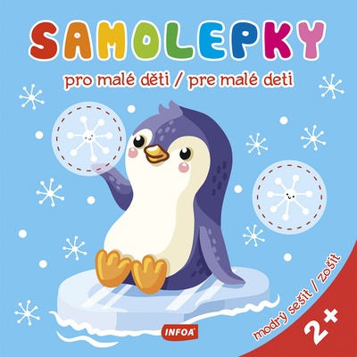Samolepky pro malé děti Samolepky pre malé deti modrý sešit modrý zošit CZ SK vydanie