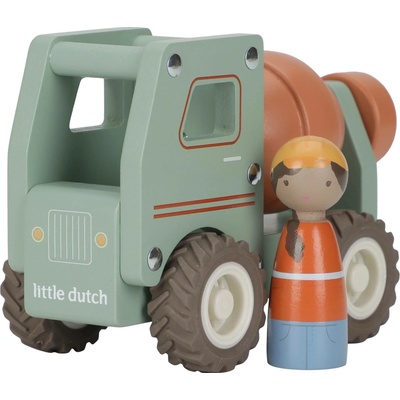 Little Dutch Náklaďák s míchačkou dřevěný