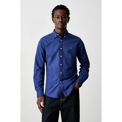 Polo Ralph Lauren pánska bavlnená košeľa 710804257 modrá