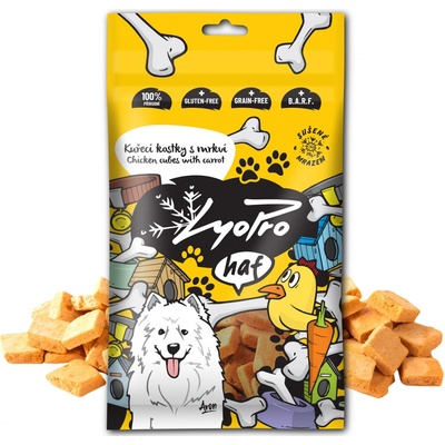 Lyopro Kuřecí kostky s mrkví 50 g
