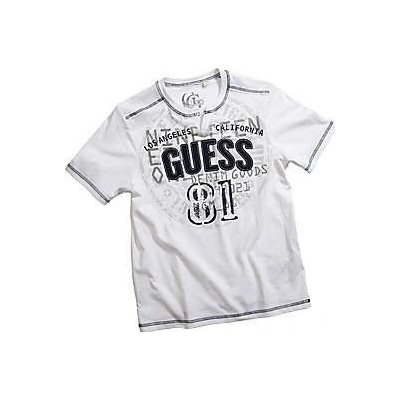 Guess pánské tričko Ethan bílé