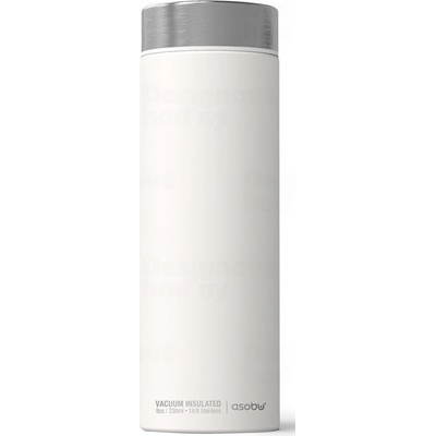 ASOBU luxusné termoska Le Baton white / silver 500 ml