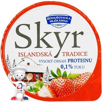 Bohušovická mlékárna Skyr jahoda 130 g – Hledejceny.cz