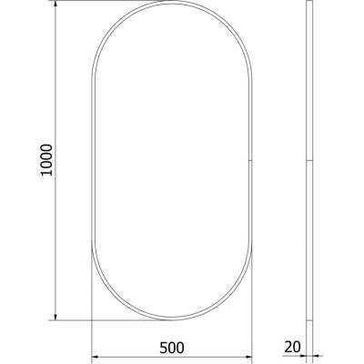 Mexen Loft 100 x 50 cm 9851-100-050-000-50