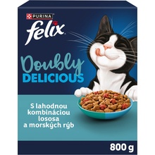 Felix Doubly Delicious losos a morské ryby s červenou řepu 800 g
