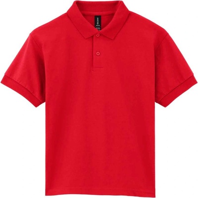 Gildan Dětská polokošile DRYBLEND Jersey červená