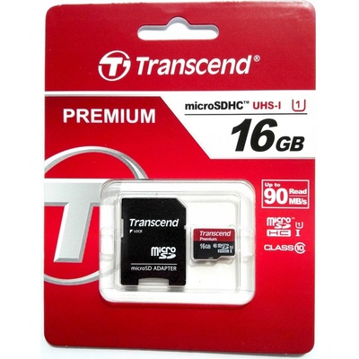 Transcend microSDHC 16 GB UHS-I TS16GUSDU1 – Hledejceny.cz