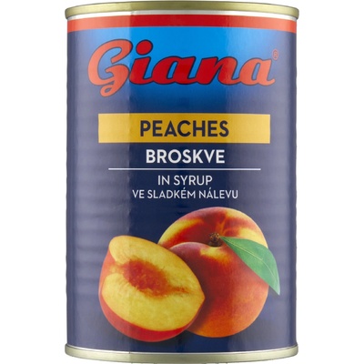 Giana Broskve ve sladkém nálevu 410 g – Hledejceny.cz