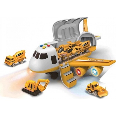 Alltoys Dopravní letadlo s nákladním prostorem a 3 autíčka 1:64