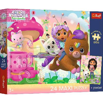 TREFL Premium Plus Kids Gábinin kouzelný domek Záchrana s Gábi MAXI 24 dílků