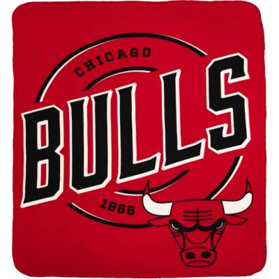 Great Branding Deka Chicago Bulls NBA Campaign Fleece Throw 127x152