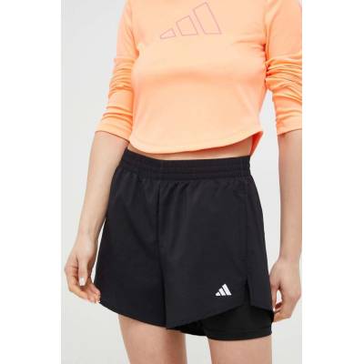 adidas Tréninkové šortky Performance hladké high waist HN1044 černá