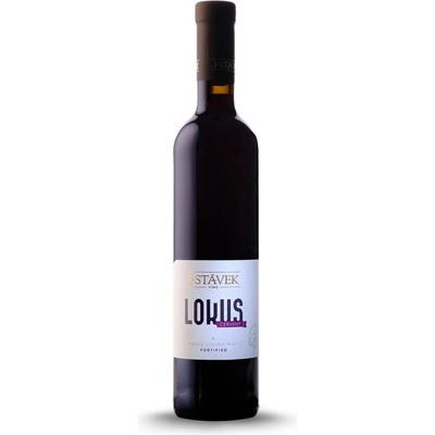 J.Stávek Lokus červený fortifikované z Moravy červené sladké 2018 16% 0,5 l (holá láhev)