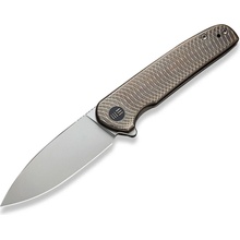 We Knife Shakan Golden Satin Polished Patterned Titanium WE20052C-2