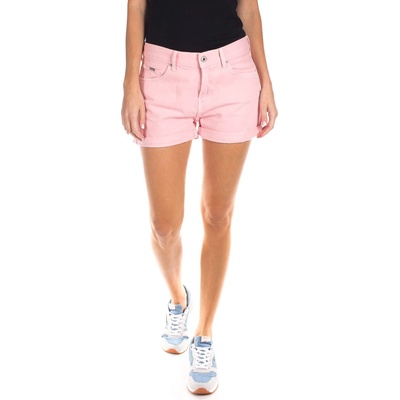 Pepe Jeans dámské kraťasy STRAIGHT SHORT HW růžová
