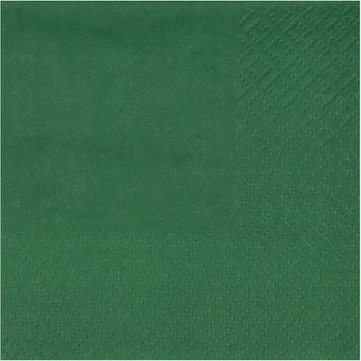 Santex Servítky jednofarebné Tmavozelená 21x20 cm