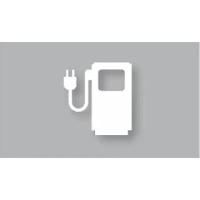 Předformované dopr. značení pro elektromobily ''Nabíjecí stanice'' – termoplast, bílá, 1500×1400mm