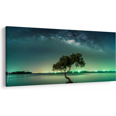 Obraz nočního nebe, jednodílný 200x100 cm