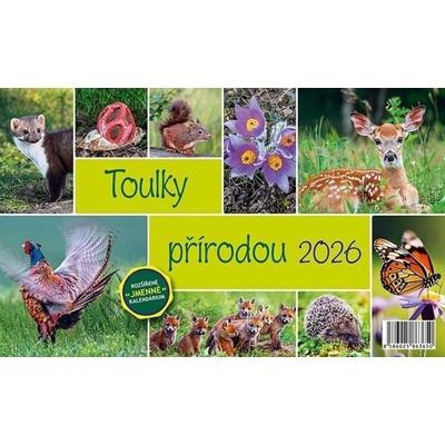 Toulky přírodou stolní 23 x 14 cm 2026