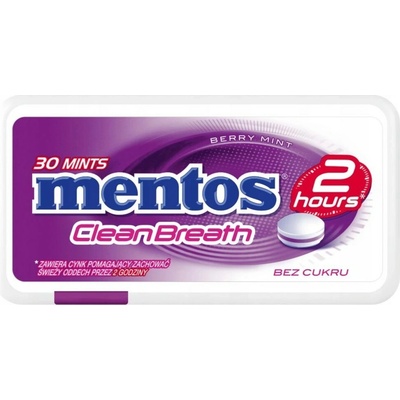 Mentos CleanBreath Berrymint 21 g