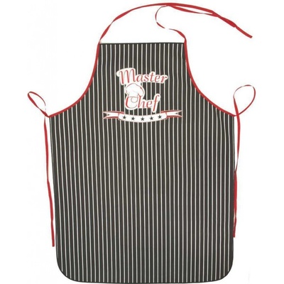 Forbyt Kuchyňská zástěra Master Chef černá 62x82 cm