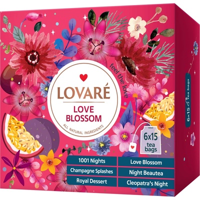 Lovaré Kolekce čajů Love Blossom 90 ks