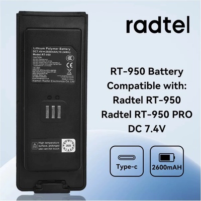Akumulátor pro Radtel RT-950 PRO 2600 mAh Li-Ion s USB-C – Hledejceny.cz