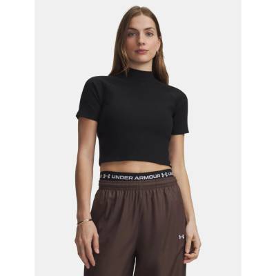 Under Armour RIVAL RIB MOCK SS TEE Čierna