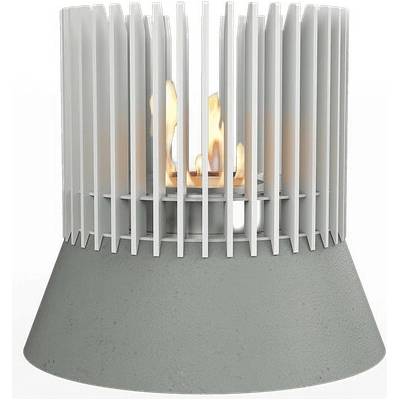 Kratki Voľne stojaci biokrb RIBO biely 290 x 268 mm sivý betónový podstavec