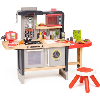 Smoby Reštaurácia s elektronickou kuchynkou Chef Corner Restaurant a mikrovlnkou Tefal so zvukom a svetlom