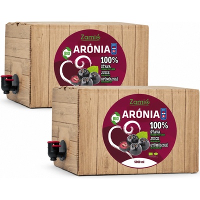 Zamio 100-dňová aróniová kúra BIO šťava Arónia + darček 2 x 5 l
