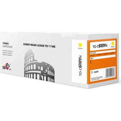 Toner TB kompat. s OKI C610 Yellow, new TO-C610YN
