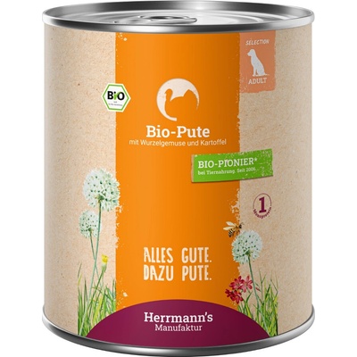Herrmann´s Bio Menu Sensitive konské s Bio batátmi a Bio cuketou 6 x 800 g