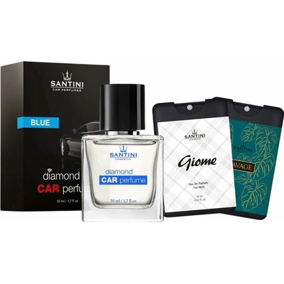 Santini Zvýhodnený set - Blue & pánske mini parfumy Giome a Savage