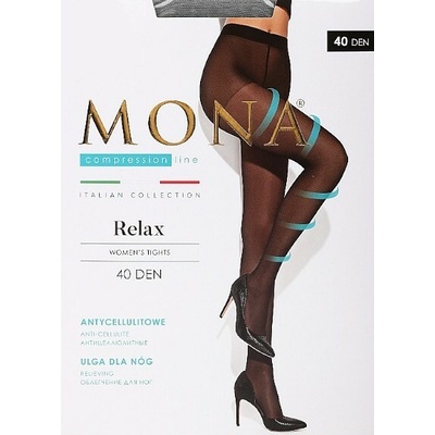Mona Dámské punčocháče RELAX 40 DEN kouřová