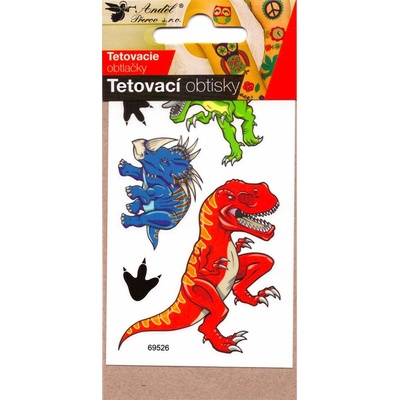 Tetovací obtisky 10 5x6cm velcí dinosauři