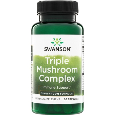 Swanson Triple Mushroom Complex Extract 60 kapslí