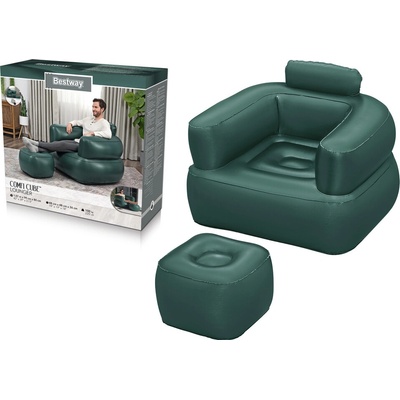 Bestway 75137 Nafukovacie kreslo tmavozelené