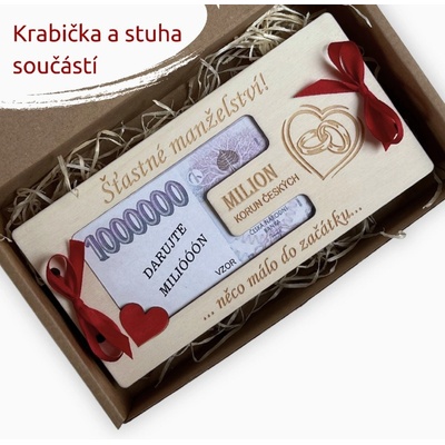 PanDatel Svatební obálka na peníze - PRSTÝNKY