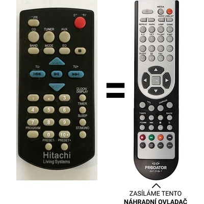 Dálkový ovladač Predátor Hitachi AX-M717E – Hledejceny.cz