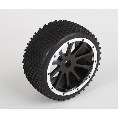 Himoto Gumy nalepené BUGGY čierny disk 2 ks 1/5