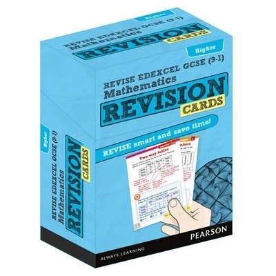 Pearson REVISE Edexcel GCSE (9-1) Maths Higher Revision Cards (with free online Revision Guide)
