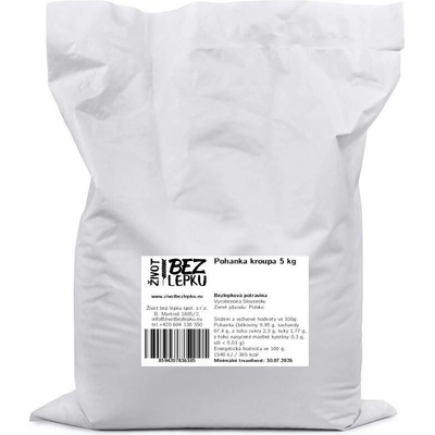Život bez lepku Pohanka kroupa 5 kg