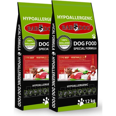Bardog Hypo beef vegetables 50 2 x 12 1 kg