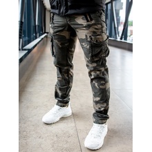 Nohavice Surplus Royal Traveler Slimmy pánske Cargo royalcamo zelený hnedý maskáč