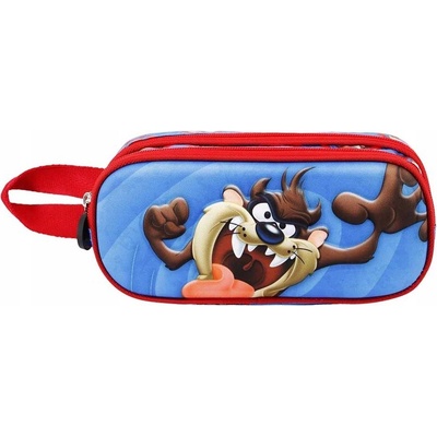 Looney Tunes Penál 2 kapsy - Tasmanian Devil